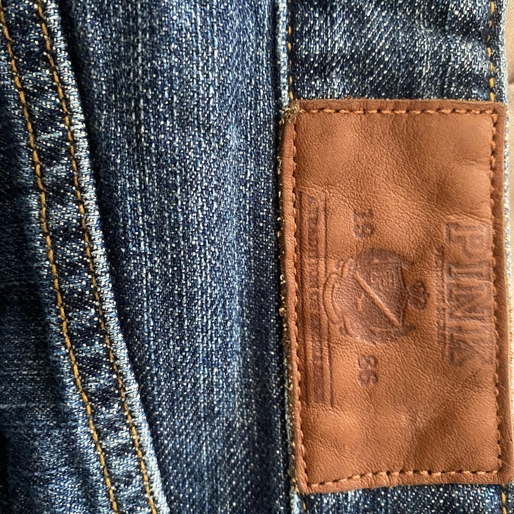 PINK Victoria's Secret Blue Distressed Jean Shorts - Picture 3 of 4